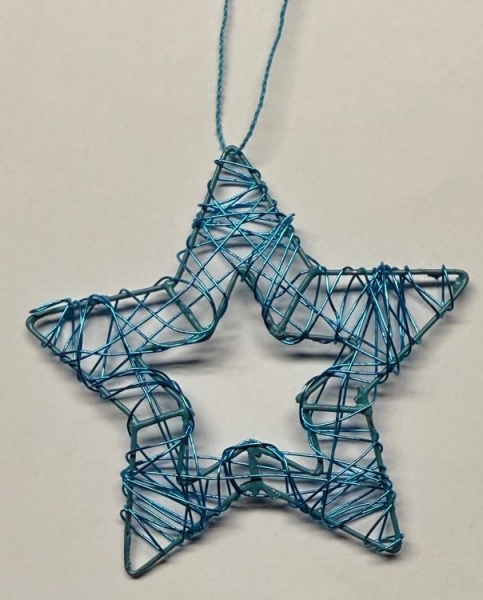 Drahtstern durchbrochen tükis